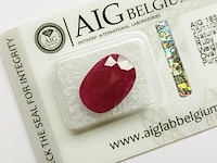 Ruby 9.09ct aig certified - afbeelding 1 van  5