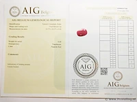 Ruby 9.09ct aig certified - afbeelding 5 van  5
