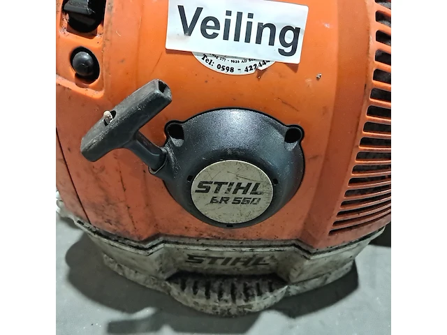 Ruggedragen benzine bladblazer stihl, br 550, bouwjaar 2005 - afbeelding 4 van  8