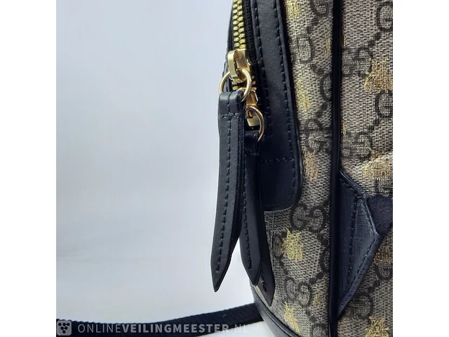 Rugtas gucci, gg supreme gold bees backpack - afbeelding 2 van  13