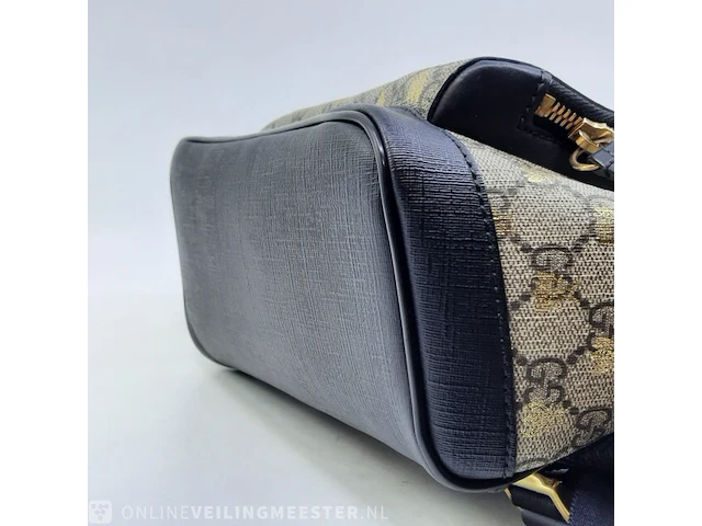 Rugtas gucci, gg supreme gold bees backpack - afbeelding 3 van  13