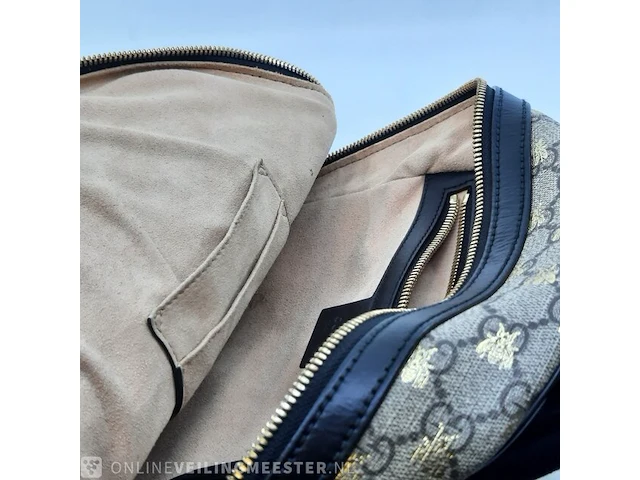Rugtas gucci, gg supreme gold bees backpack - afbeelding 4 van  13