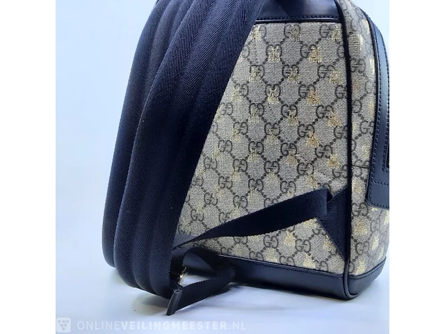 Rugtas gucci, gg supreme gold bees backpack - afbeelding 11 van  13