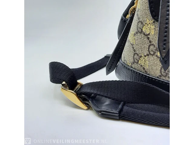 Rugtas gucci, gg supreme gold bees backpack - afbeelding 13 van  13