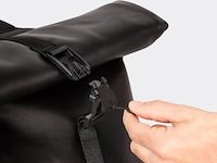 Rugtas, vanber by berba, black, rolltop - afbeelding 4 van  9