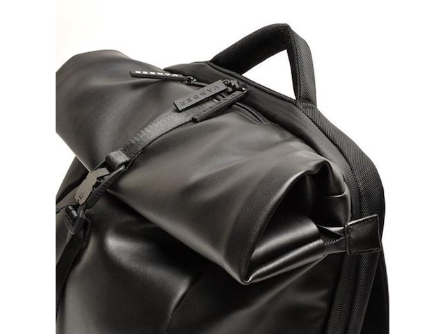 Rugtas, vanber by berba, black, rolltop - afbeelding 2 van  9