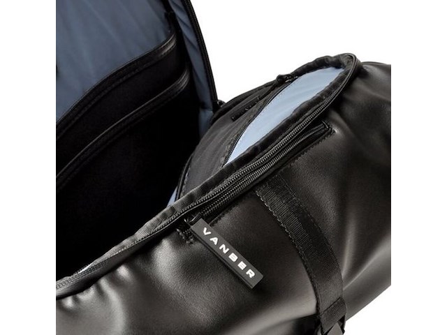 Rugtas, vanber by berba, black, rolltop - afbeelding 8 van  9