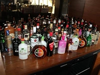 Ruim 60 aangebroken flessen sterke drank in grote diversiteit. - afbeelding 1 van  4
