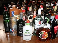 Ruim 60 aangebroken flessen sterke drank in grote diversiteit. - afbeelding 2 van  4