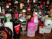 Ruim 60 aangebroken flessen sterke drank in grote diversiteit. - afbeelding 3 van  4