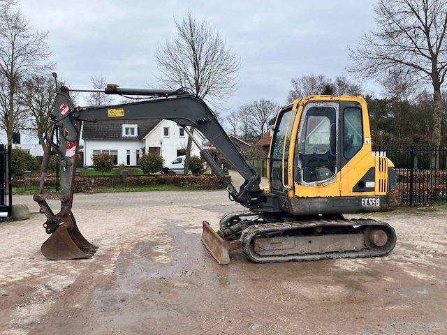 Rupsgraafmachine volvo ec55b diesel - afbeelding 1 van  1