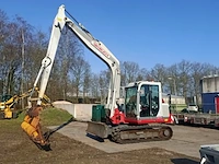 Rupskraan takeuchi, tb175 hydraulic excavator met herder maaibalk, bouwjaar 2011