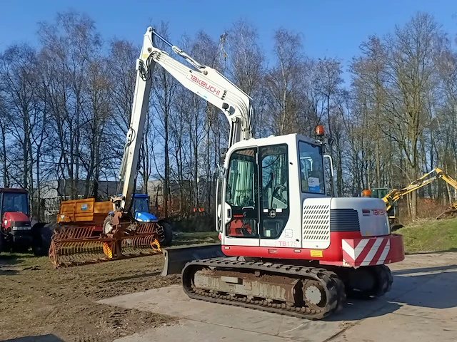 Rupskraan takeuchi, tb175 hydraulic excavator met herder maaibalk, bouwjaar 2011 - afbeelding 23 van  45