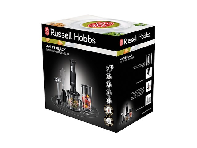 Russell hobbs 24702-56 desire matte black 3-in-1 staafmixer - afbeelding 3 van  6