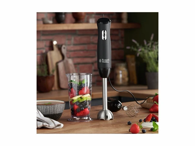 Russell hobbs 3-in-1 staafmixer mixen &kloppen, pureren, 700 ml, 500 watt matt zwart - afbeelding 3 van  6