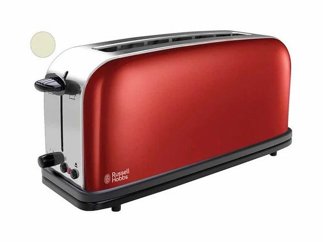 Russell hobbs colours plus+ 21391-56 - extra lange broodrooster - rood - afbeelding 1 van  2