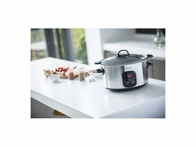 Russell hobbs maxicook 6l 200w zwart, roestvrijstalen multikoker - afbeelding 2 van  4
