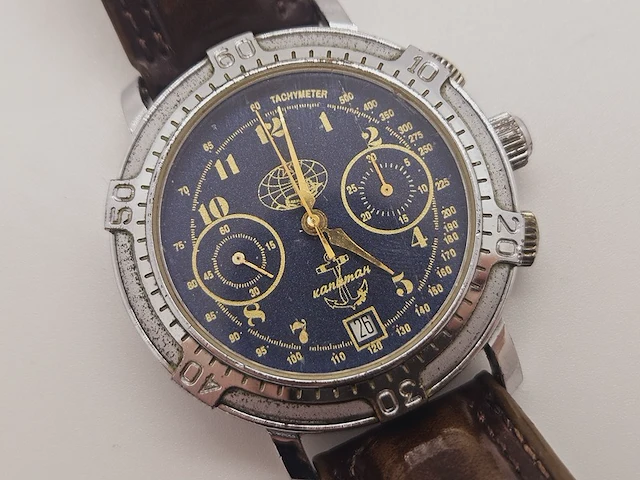 Russisch herenhorloge - poljot militaire chronograaf - afbeelding 1 van  7