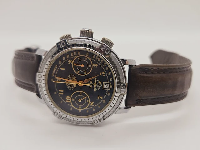 Russisch herenhorloge - poljot militaire chronograaf - afbeelding 2 van  7