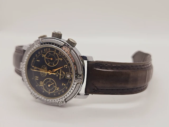 Russisch herenhorloge - poljot militaire chronograaf - afbeelding 3 van  7