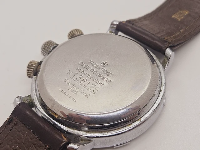 Russisch herenhorloge - poljot militaire chronograaf - afbeelding 6 van  7