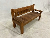 Rustiek tuinbank 160 cm. - afbeelding 3 van  5