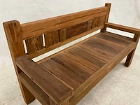Rustiek tuinbank 160 cm. - afbeelding 4 van  5