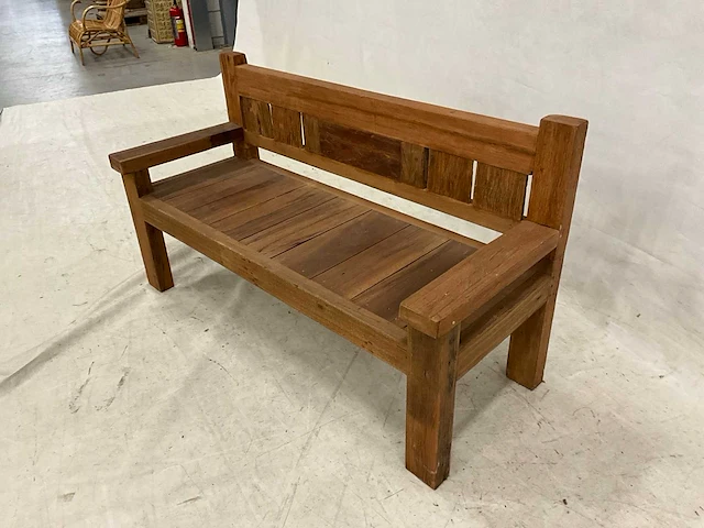 Rustiek tuinbank 160 cm. - afbeelding 5 van  5