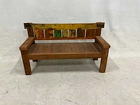 Rustiek tuinbank 160 cm. - afbeelding 1 van  4