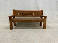 Rustiek tuinbank 160 cm. - afbeelding 2 van  5