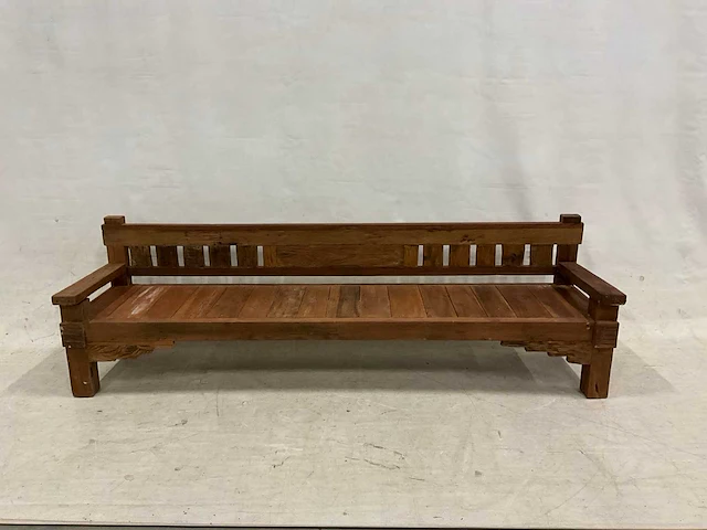 Rustieke tuinbank 300 cm - afbeelding 1 van  4
