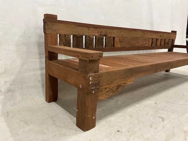 Rustieke tuinbank 300 cm - afbeelding 2 van  4