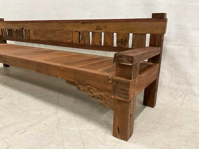 Rustieke tuinbank 300 cm - afbeelding 3 van  4