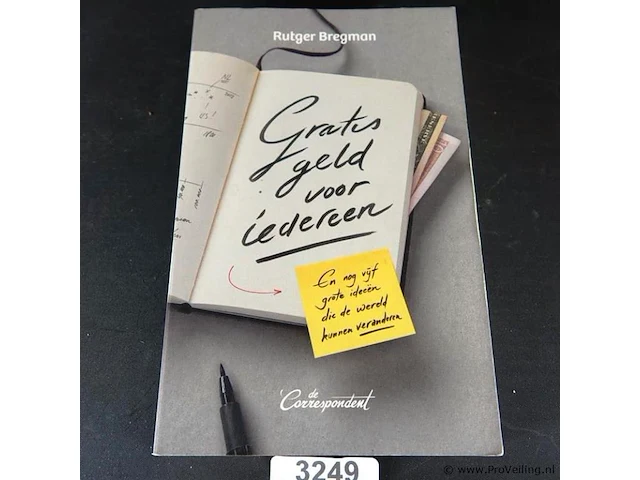 Rutger bregman. gratis voor iedereen. - afbeelding 1 van  5