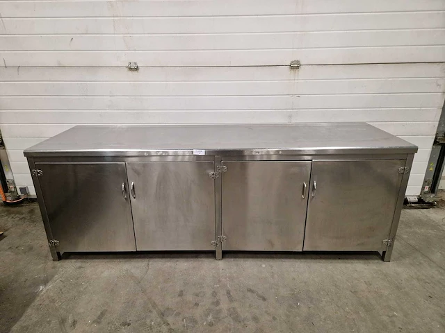 Rvs - 4 deuren - werktafel - afbeelding 1 van  4