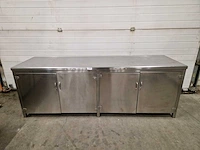Rvs - 4 deuren - werktafel