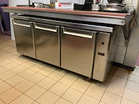 Rvs 3-deurs koelwerkbank - afbeelding 1 van  5