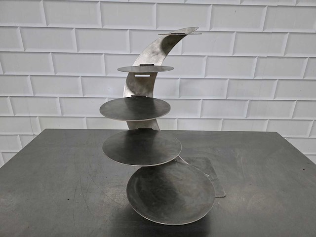 Rvs 5-delige taartstandaard - afbeelding 1 van  4