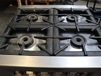 Rvs 5 pits gasforuis met gas oven - afbeelding 5 van  7