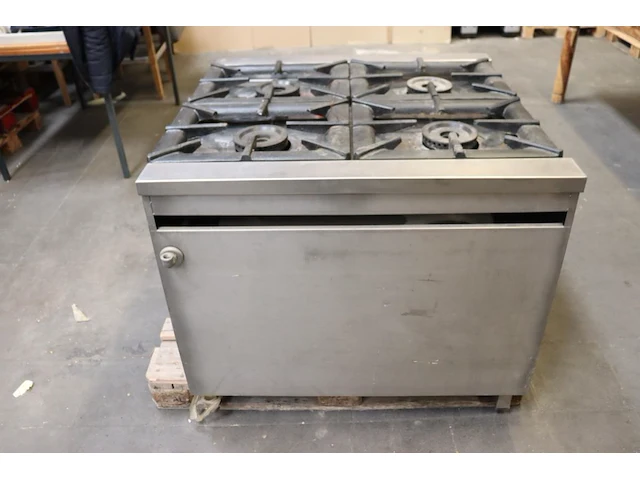 Rvs 5 pits gasforuis met gas oven - afbeelding 7 van  7