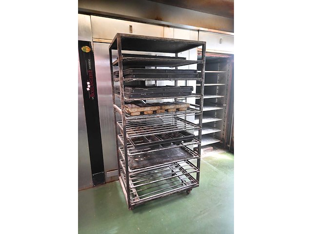 Rvs 7-delige bakkerij oven rekkenwagen - afbeelding 2 van  3