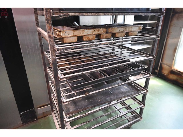 Rvs 7-delige bakkerij oven rekkenwagen - afbeelding 3 van  3