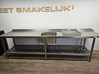 Rvs aanvoertafel 300cm - afbeelding 2 van  4
