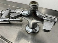 Rvs aanvoertafel met spoelbak - afbeelding 6 van  6