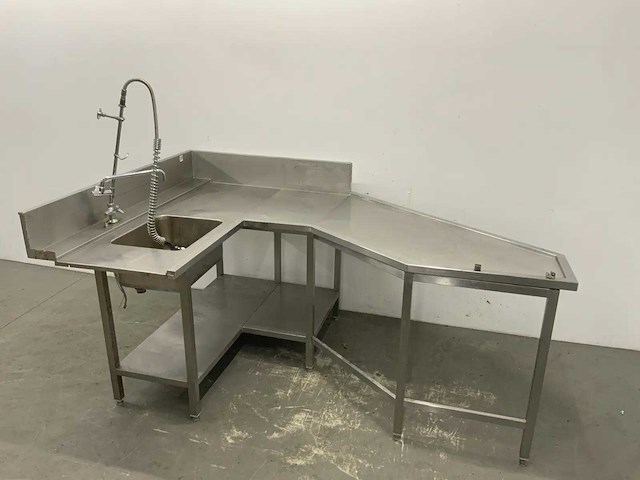 Rvs aanvoertafel - afbeelding 1 van  9