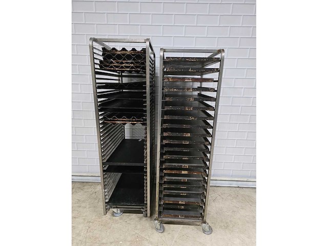 Rvs afkoelwagen (2x) - afbeelding 2 van  3