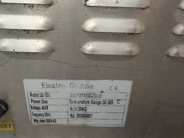 Rvs bakplaat eg 600 - afbeelding 5 van  5