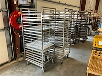 Rvs bakplaat etagewagen (2x) - afbeelding 1 van  4