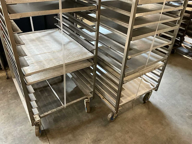 Rvs bakplaat etagewagen (2x) - afbeelding 2 van  4