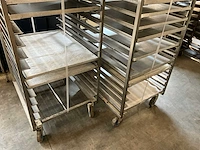 Rvs bakplaat etagewagen (2x) - afbeelding 2 van  4